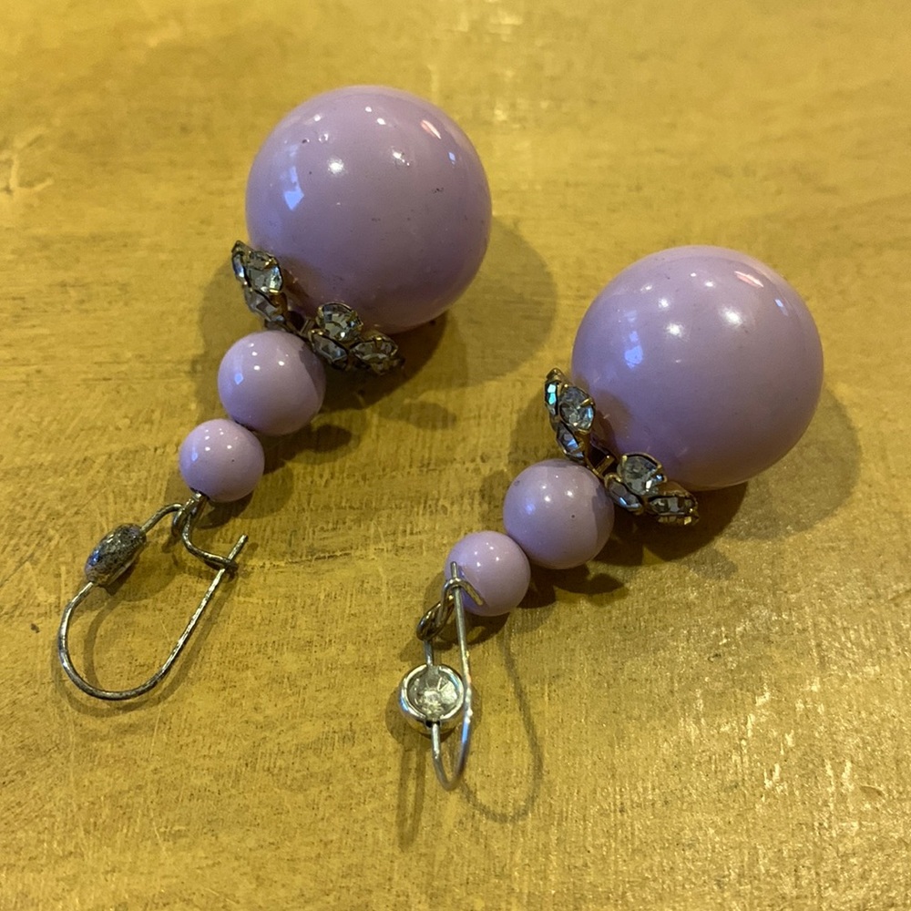 Mod Lavender drop earrings